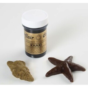 Χρώμα ζαχαροπλαστικής πάστα πράσινο khaki 25γρ Sugarflair