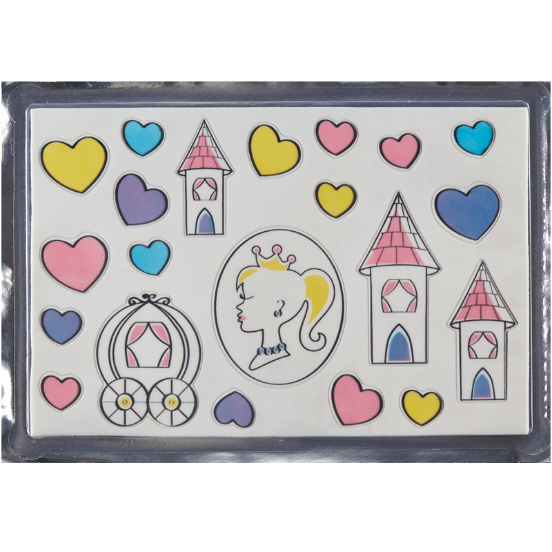 Πλάκα ζαχαρόπαστας πριγκίπισσα και κάστρο 20x30cm Sugart - Image 2