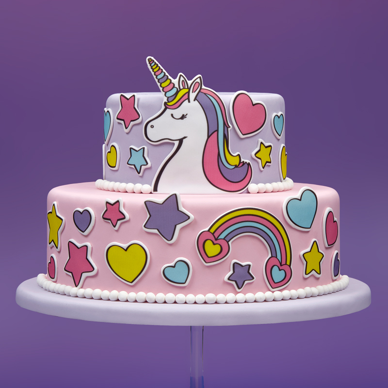 Πλάκα ζαχαρόπαστας μονόκερος 20x30cm Sugart