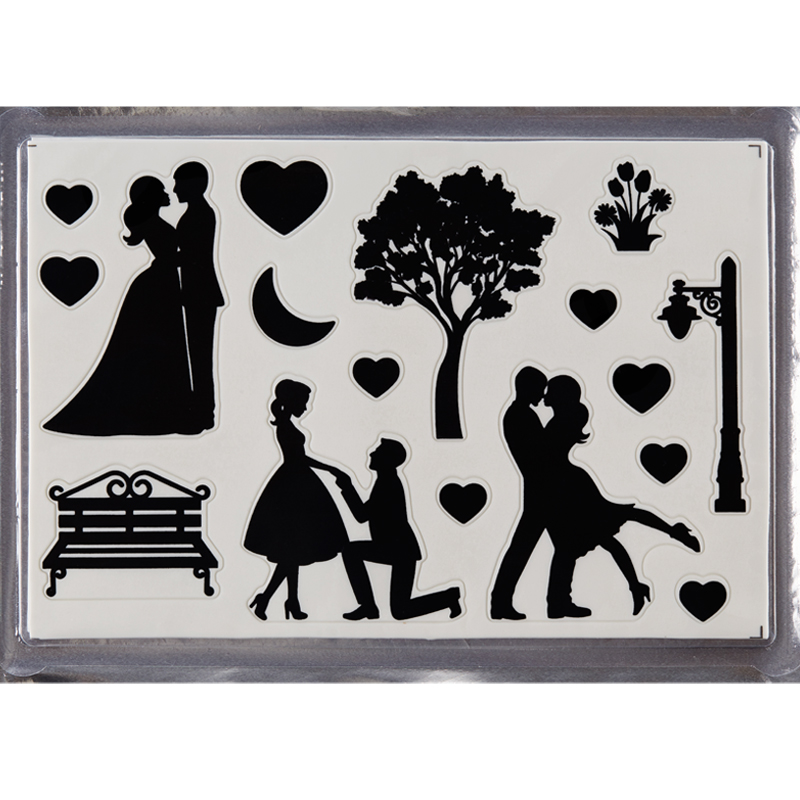 Πλάκα ζαχαρόπαστας ζευγάρι 20x30cm Sugart - Image 2