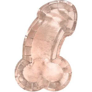 Πιάτα χάρτινα naughty same penis everyday 26,5x15,5cm 6τεμ PartyDeco