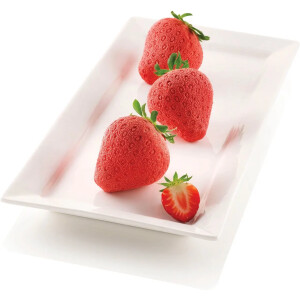 Φόρμα σιλικόνης φράουλες 6x95 ml  Silikomart