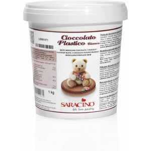 Σοκολάτα μοντελισμού λευκή 1 κιλό Saracino