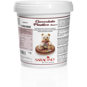 Σοκολάτα μοντελισμού λευκή 1 κιλό Saracino