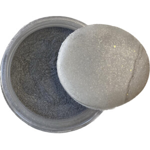 Χρώμα ζαχαροπλαστικής σκόνη ασημί σκούρο dark silver 5γρ Sweetbite
