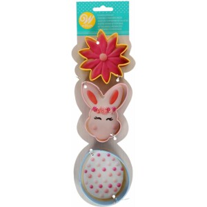 Κουπάτ αυγό- λουλούδι- λαγός 8cm Wilton