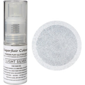 Pump spray ασημί ανοικτό 10γρ Sugarflair