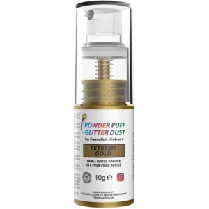 Pump spray χρυσό extreme 10γρ Sugarflair