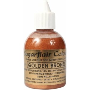 Χρώμα αερογράφου μπρονζέ 60ml Sugarflair