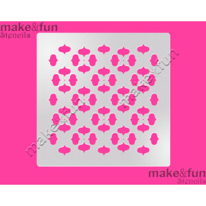 Στένσιλ eastern pattern 2 14x14cm