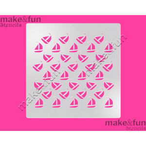 Στένσιλ καραβάκια 14x14cm