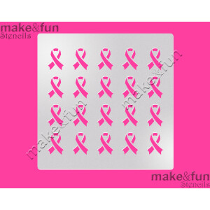 Στένσιλ breast cancer awareness 14x14cm