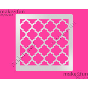 Στένσιλ vintage pattern 4 14x14cm