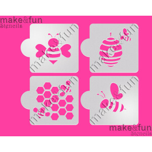 Στένσιλ μέλισσες 6,5cm 4τεμ