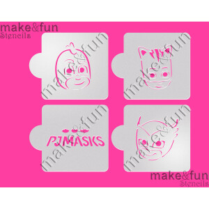 Στένσιλ Pj-masks 6,5cm 4τεμ