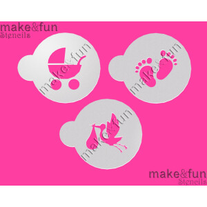 Στένσιλ βάπτισης 6,5cm 3τεμ