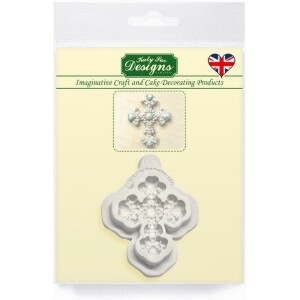 Καλούπι σιλικόνης σταυρός beaded Katy Sue