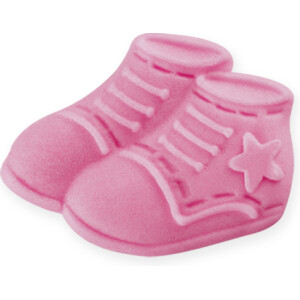 Παπουτσάκια ροζ 3cm 20τεμ ζαχαρωτά Sugart