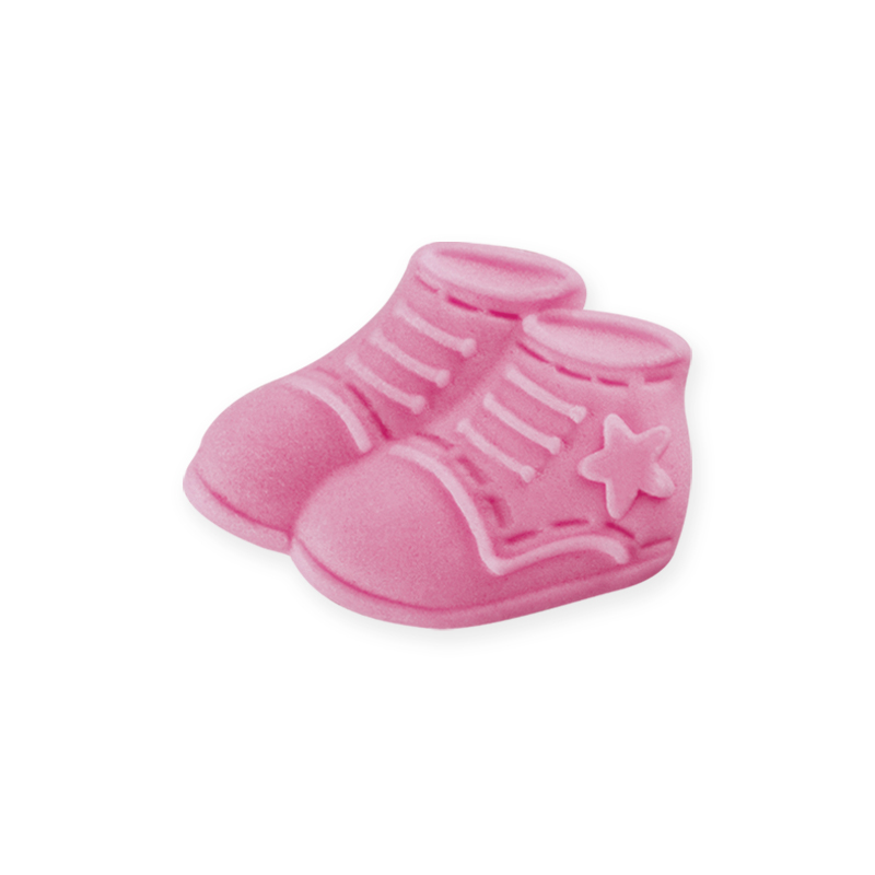 Παπουτσάκια ροζ 3cm 20τεμ ζαχαρωτά Sugart