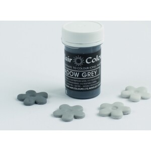 Χρώμα ζαχαροπλαστικής πάστα γκρι shadow grey 25γρ Sugarflair