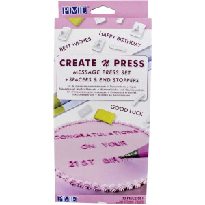 Σφραγίδες γράμματα create 'n press PME