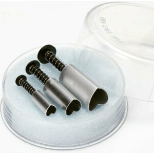 Κουπάτ καρδιές με ελατήριο μεταλλικό 3τεμ PME