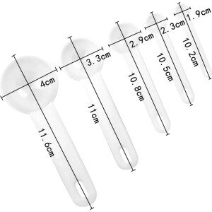 Alternative view of Μεζούρες- δοσομετρητές ζαχαροπλαστικής (μικρό μέγεθος)