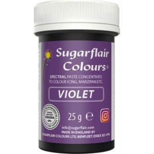 Χρώμα ζαχαροπλαστικής πάστα μωβ λιλά violet 25γρ Sugarflair