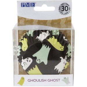 Θήκες cupcake με φαντάσματα 5cm 30τεμ PME