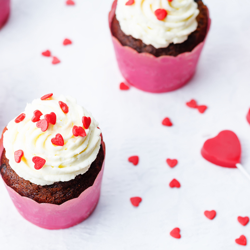 Sprinkles καρδιές κόκκινες 500γρ Sugart - Image 2