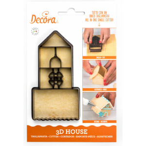 Κουπάτ χριστουγεννιάτικο σπιτάκι 3d mini Decora