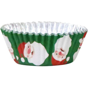 Alternative view of Θήκες cupcake με Άγιο Βασίλη 5cm 30τεμ PME
