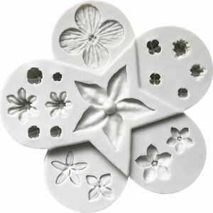 Alternative view of Καλούπι σιλικόνης λουλούδια σε διάφορες διαστάσεις 17τεμ