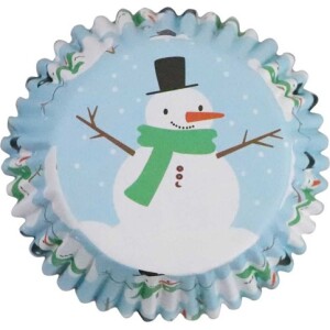 Θήκες cupcake με χιονάνθρωπο 5cm 30τεμ PME