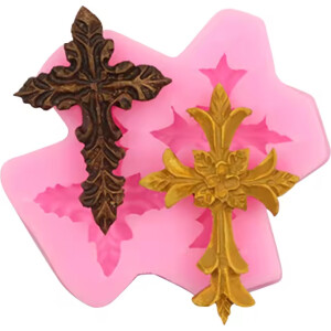 Καλούπι σιλικόνης σταυροί 5cm 2τεμ