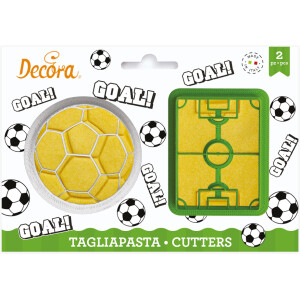 Κουπάτ μπάλα ποδοσφαίρου και γήπεδο 7,5-6,5cm Decora