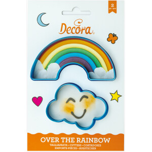 Κουπάτ ουράνιο τόξο και σύννεφο 7-11cm Decora