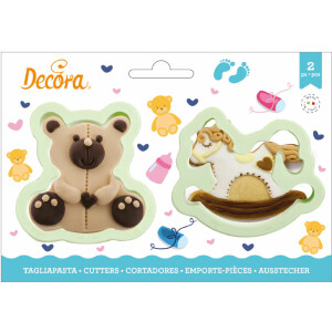 Κουπάτ αρκουδάκι και αλογάκι 7,5-8cm Decora