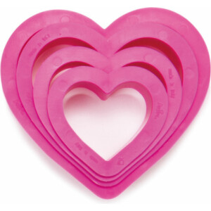 Κουπάτ καρδιές 4-5-6-8cm 4τεμ