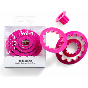 Κουπάτ οβάλ οδοντωτά 1,5-3,5-5,5-9cm 4τεμ Decora