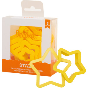 Κουπάτ αστέρια 2-4-6-8-10cm Decora