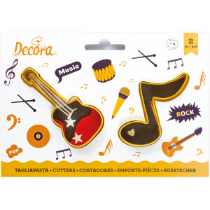 Κουπάτ νότα και κιθάρα 7-9cm Decora