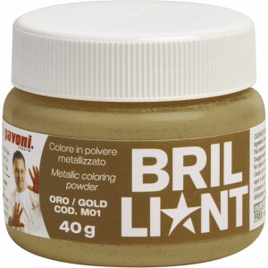 Χρώμα ζαχαροπλαστικής σκόνη χρυσό gold 40γρ Pavoni