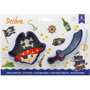 Κουπάτ πειρατής και σπαθί 7,5-10cm Decora