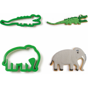 Alternative view of Κουπάτ κροκόδειλος και ελάφαντας 9-14cm Decora