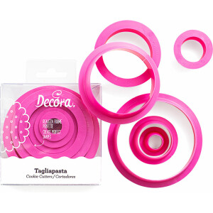 Κουπάτ στρόγγυλα πλαστικά 6τεμ Decora