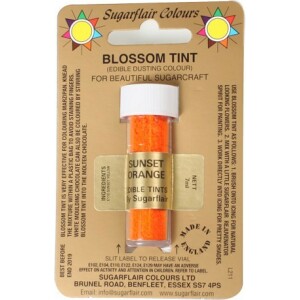 Χρώμα ζαχαροπλαστικής σκόνη πορτοκαλί sunset orange 7ml Sugarflair
