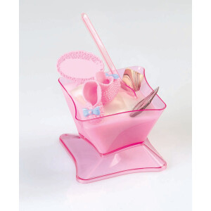 Μπωλ για επιδόρπιο γαλάζιο με καπάκι 120cc 50τεμ