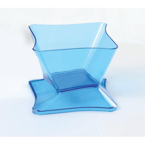 Μπωλ για επιδόρπιο ροζ με καπάκι 120cc 50τεμ