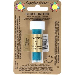 Χρώμα σκόνη γαλάζιο peacock blue 7ml Sugarflair